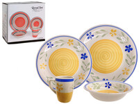 VAJILLA CERA DECO FLORES COL